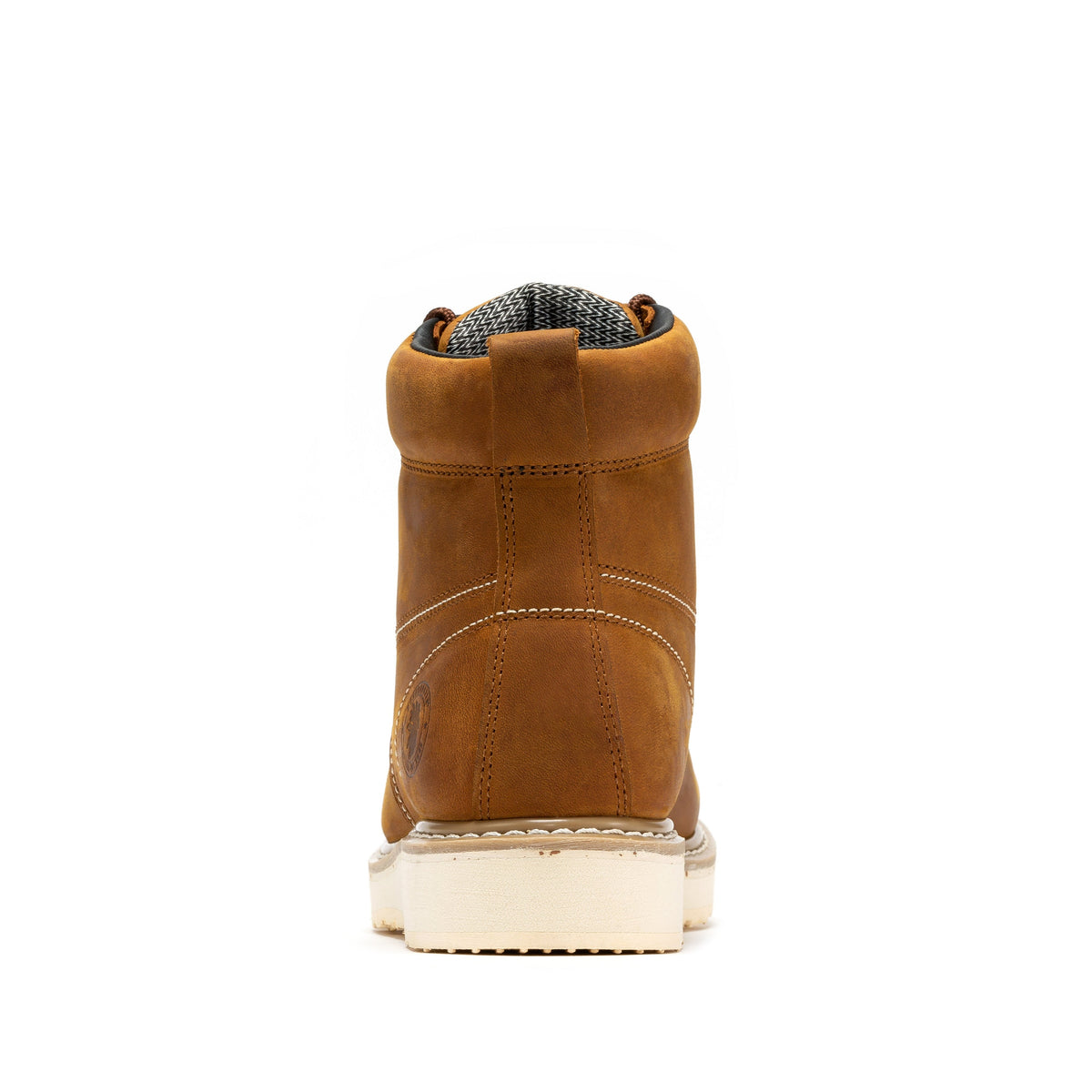 ROCKROOSTER Edgewood Botas de trabajo de cuña impermeables con puntera de acero de 6 pulgadas para hombre, color marrón SAP858