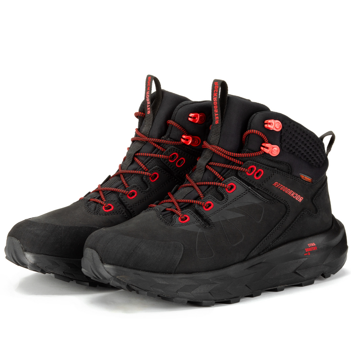ROCKROOSTER Farmington Botas de senderismo impermeables negras de 6 pulgadas con suela VIBRAM® OC21034