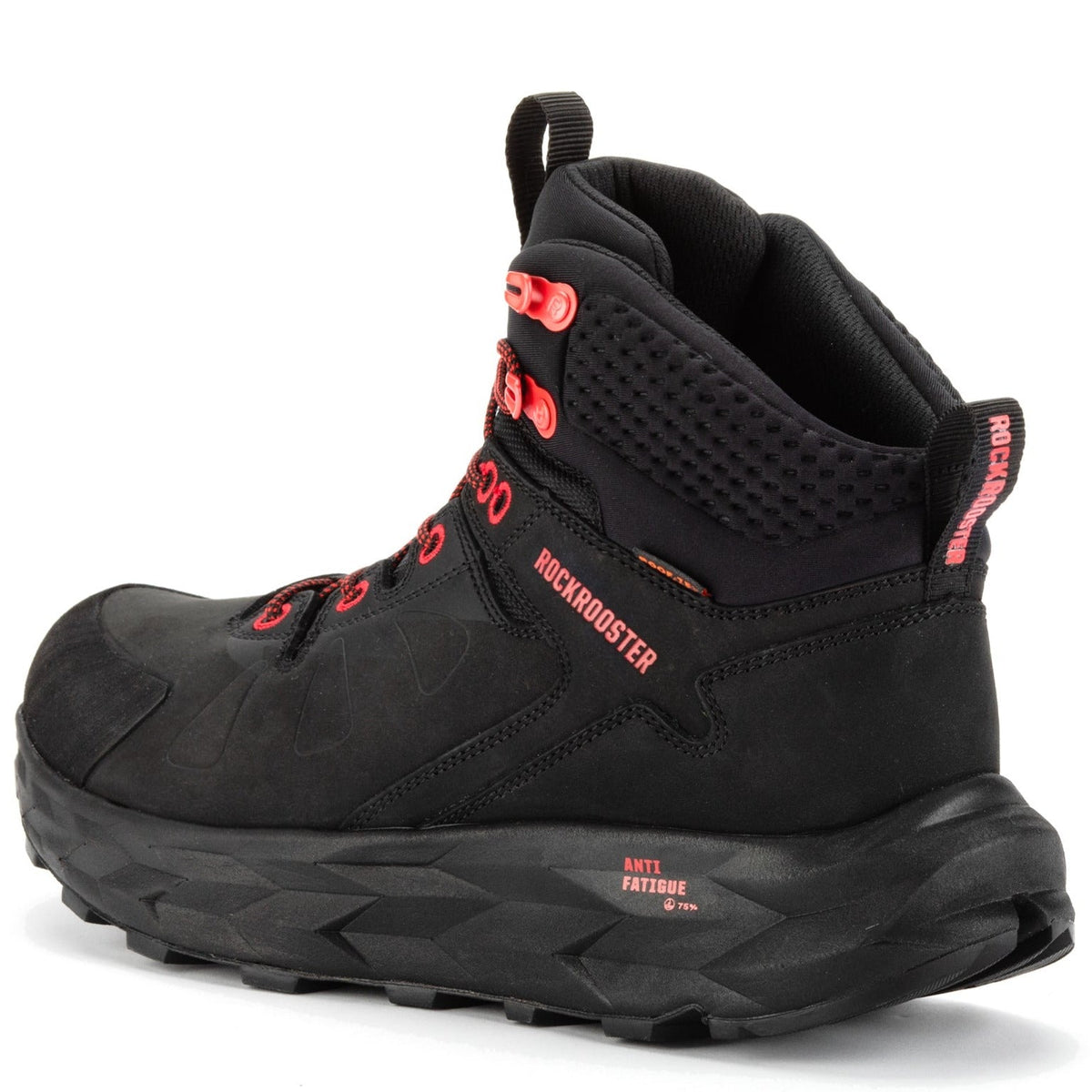 ROCKROOSTER Farmington Botas de senderismo impermeables negras de 6 pulgadas con suela VIBRAM® OC21034
