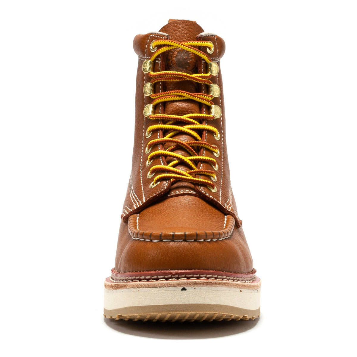 ROCKROOSTER Norwood Botas de trabajo para hombre, 6 pulgadas, marrones, con puntera blanda y cuña, SAP611