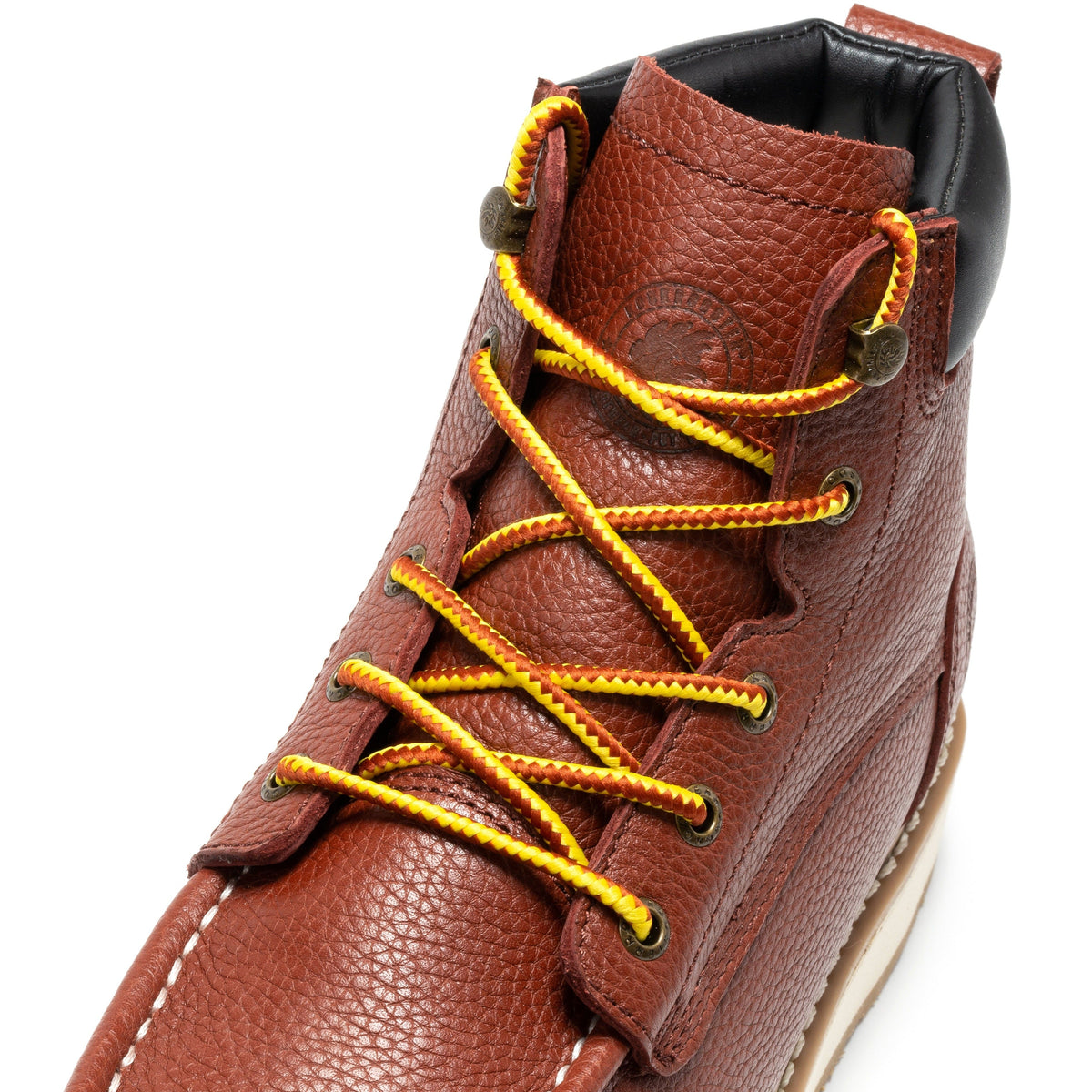 ROCKROOSTER Walker Botas de trabajo de cuña para hombre de 6 pulgadas con puntera suave marrón SAP360