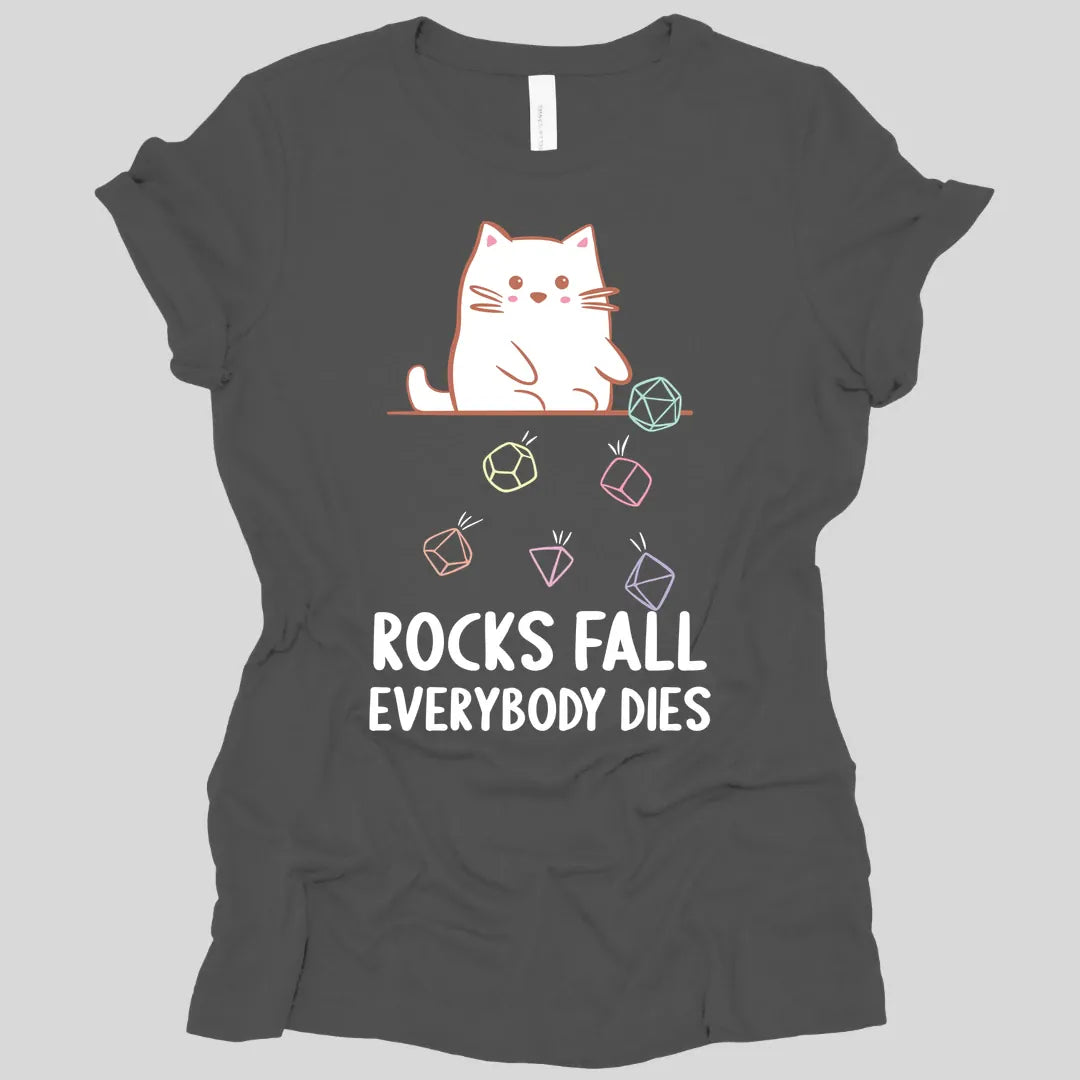 Rocks Fall Everybody Dies Kawaii Cat Women's T-shirt