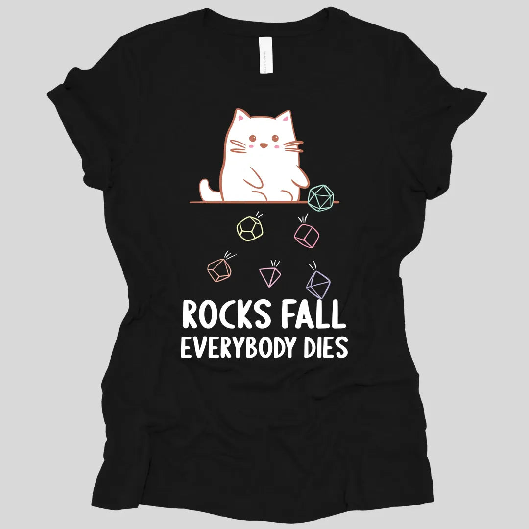 Rocks Fall Everybody Dies Kawaii Cat Women's T-shirt