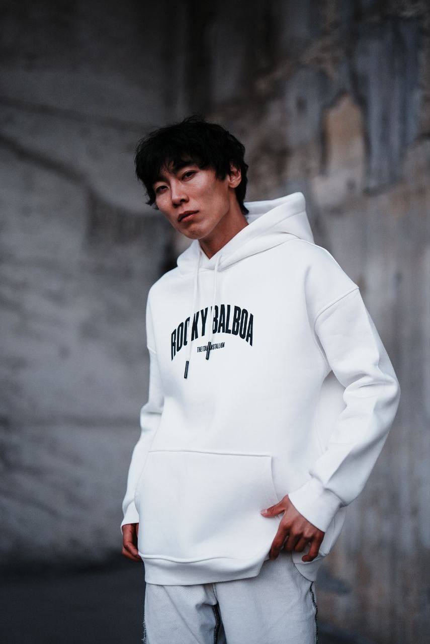 Oversize 'Rocky Balboa vs. Apollo Creed' Graphic Hoodie - Boxing Match Sweatshirt