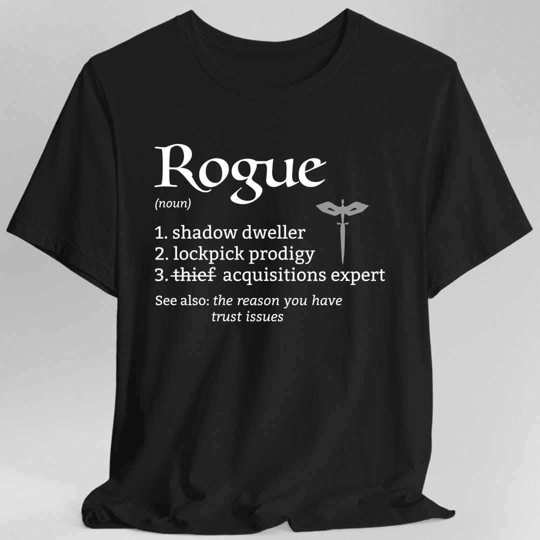 Camiseta D&D con definición de la clase Pícaro
