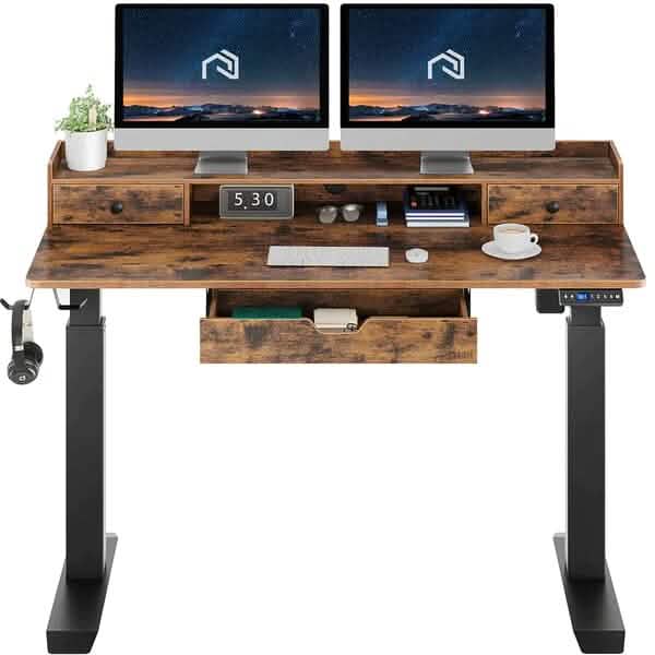 Rolanstar Single Motor Free Standing Electric Height Adjustable Desk