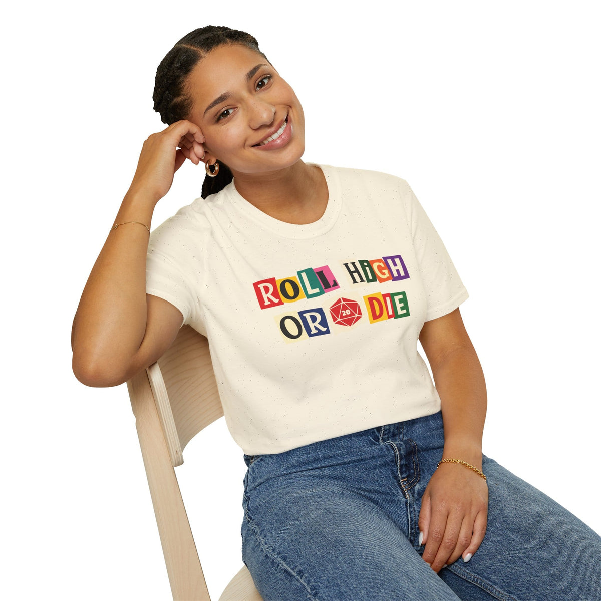 Roll High or Die Ransom Note T-Shirt