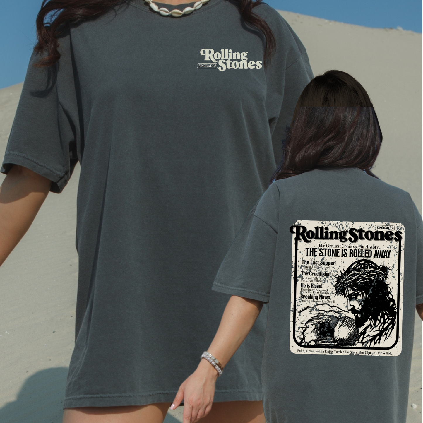 Rolling Stones the stone is rolled away Comfort Colors Tshirt