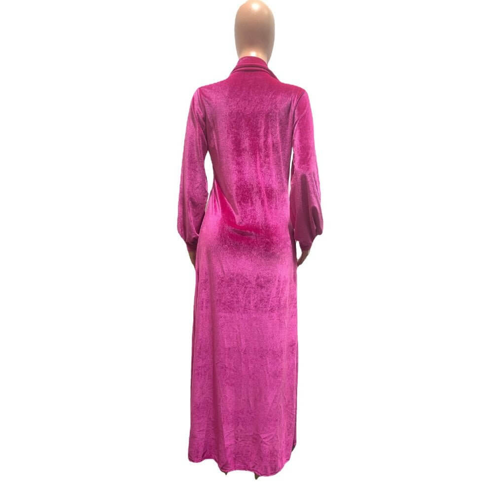 Velvet Strapless Jumpsuit & Maxi Cardigan Set