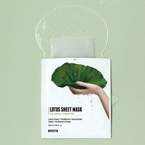 ROVECTIN Lotus Water Calming Sheet Mask 25ml X 10ea