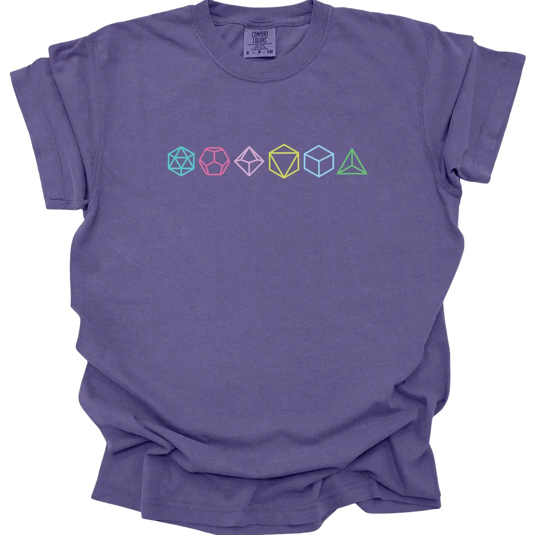 Row of Dice T-Shirt - Comfort Colors