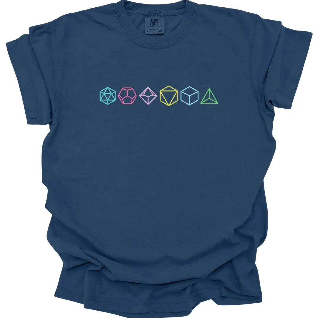 Row of Dice T-Shirt - Comfort Colors