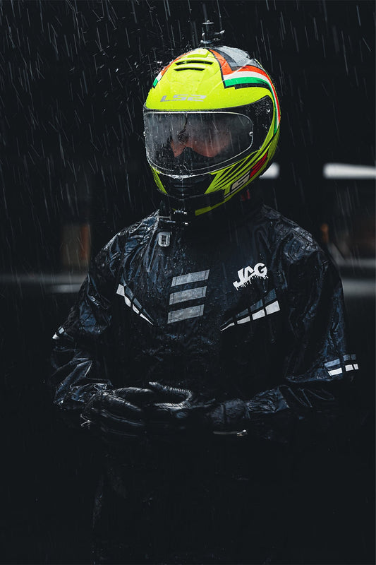 JAG Rainmaster Rain Suit for Men & Women (Black/Grey)