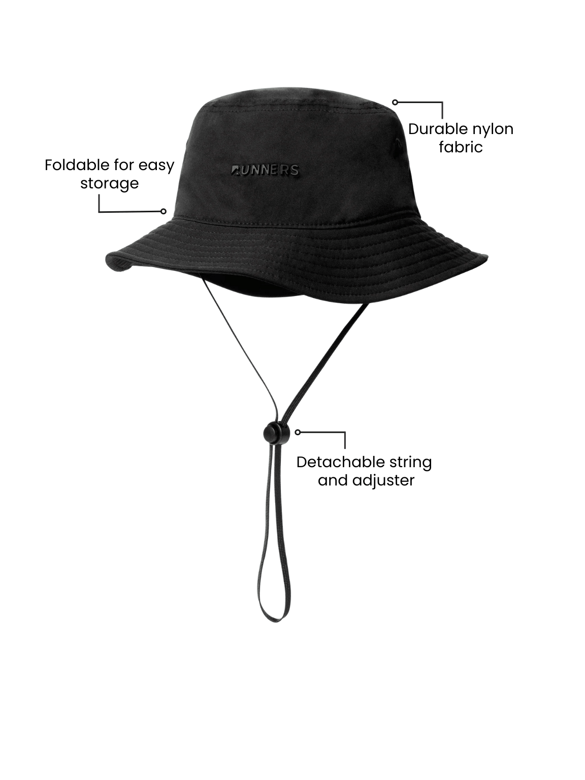 Sombrero de pescador negro