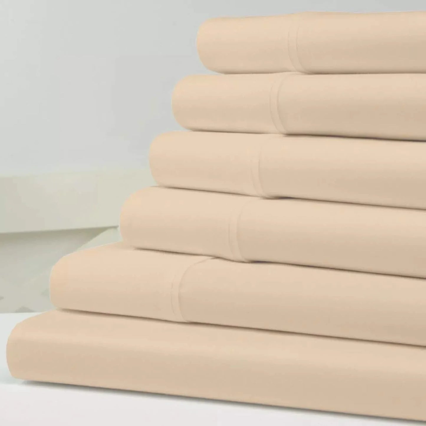 6-Piece Set: Kathy Ireland 1500 Thread Count Bamboo Cotton Sheet Set
