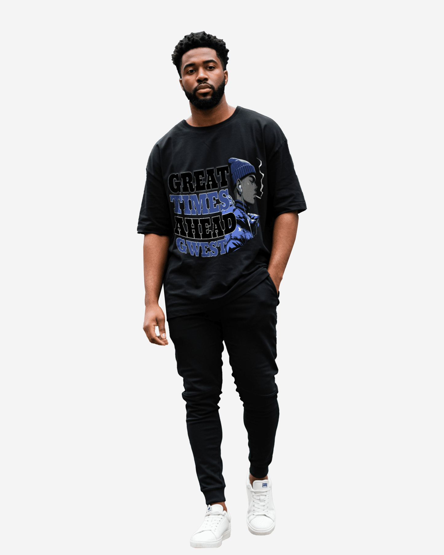G West Great Times Ahead Camiseta Oversize para Hombre
