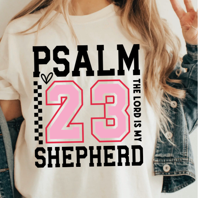 Psalm 23| 100% Cotton Tshirt | Christian Shirt | Stylish Trendy Apparel nn