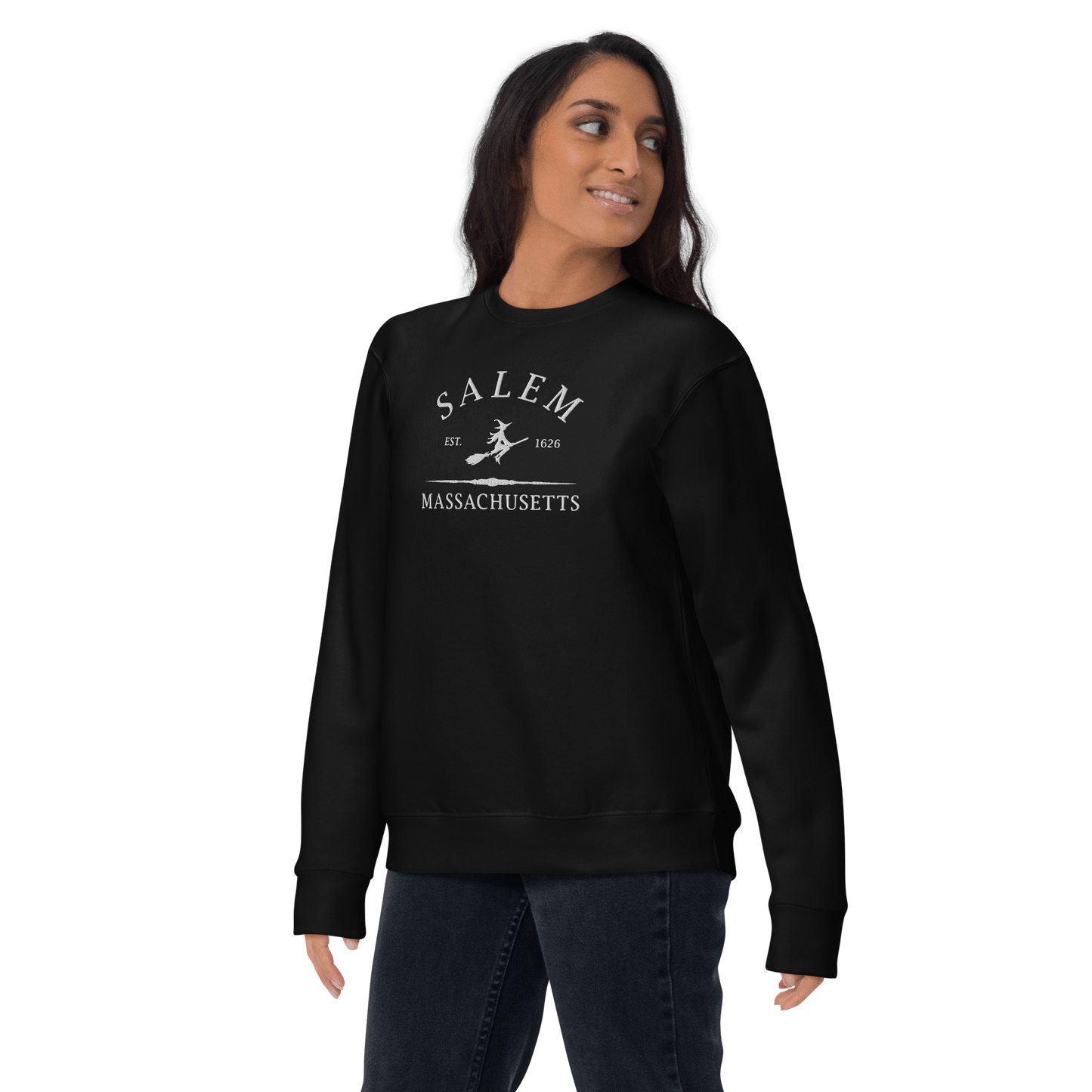 Sudadera bordada de Salem Massachusetts