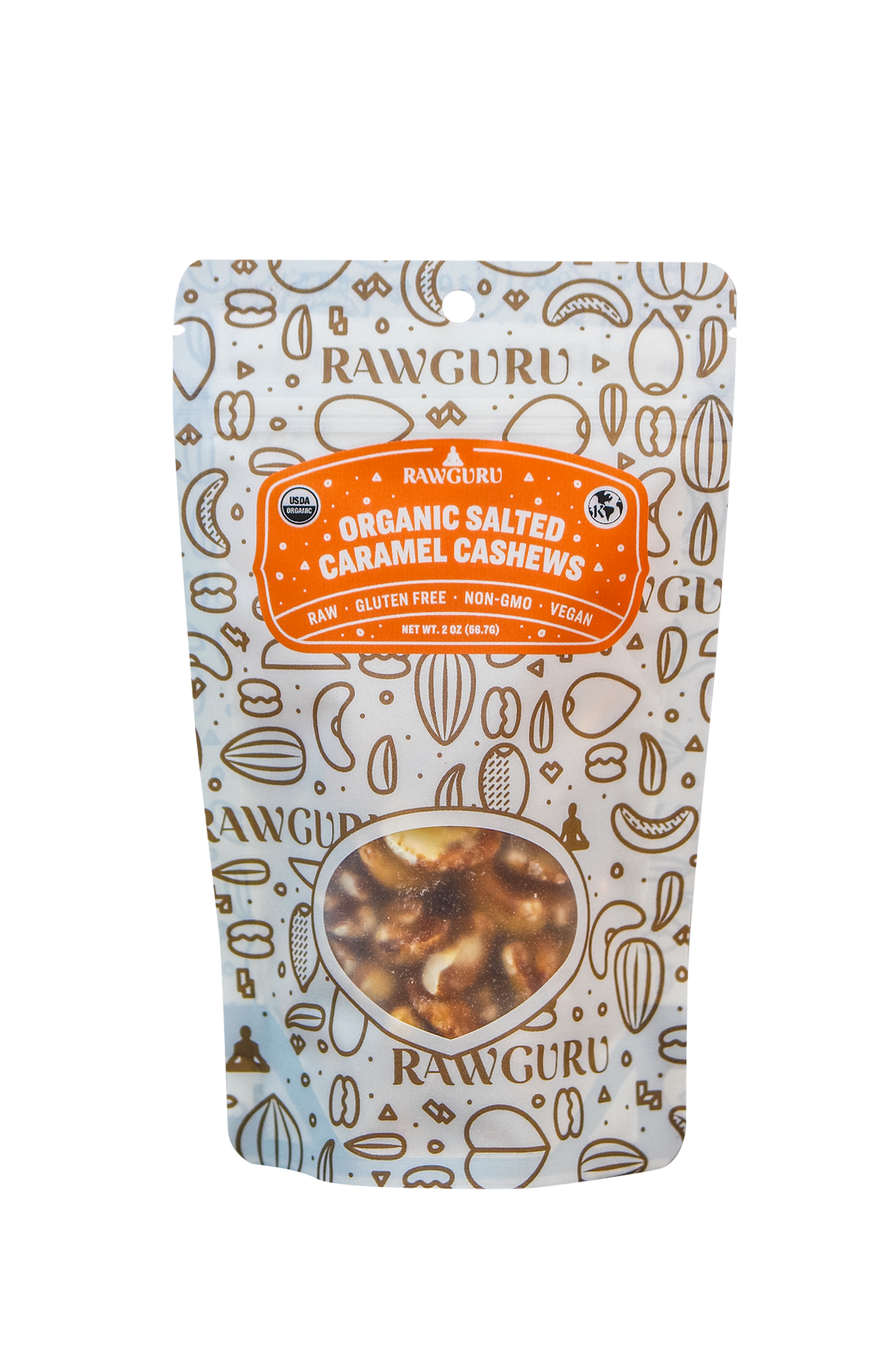 Organic Salted Caramel Cashews - 2oz