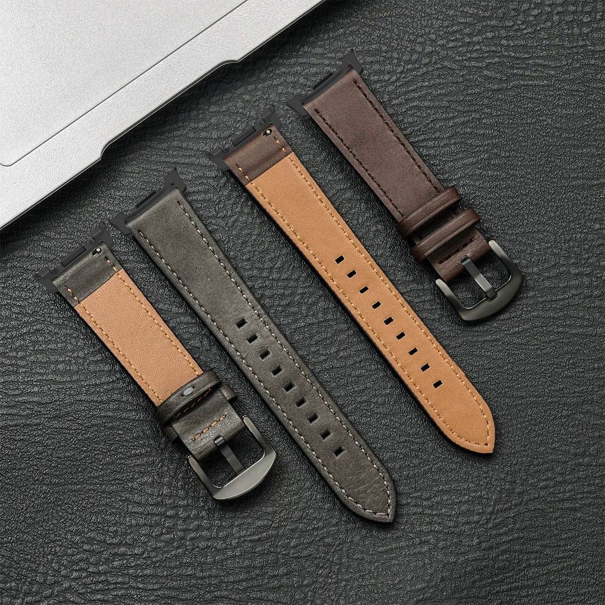 Leather Galaxy Watch8, Classic, Watch9 Band, Brown, Soft