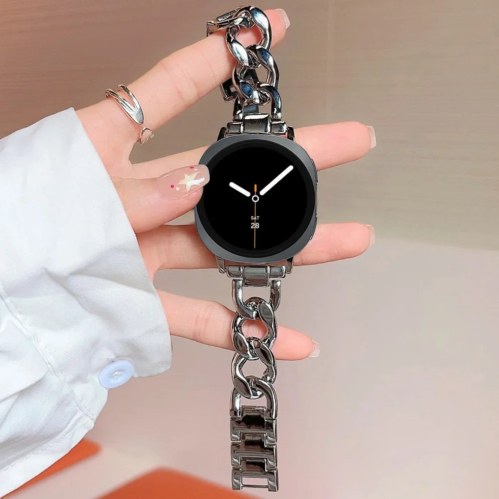 Samsung Galaxy Watch8, 8 Classic & 9 Chain Link Bracelet Band