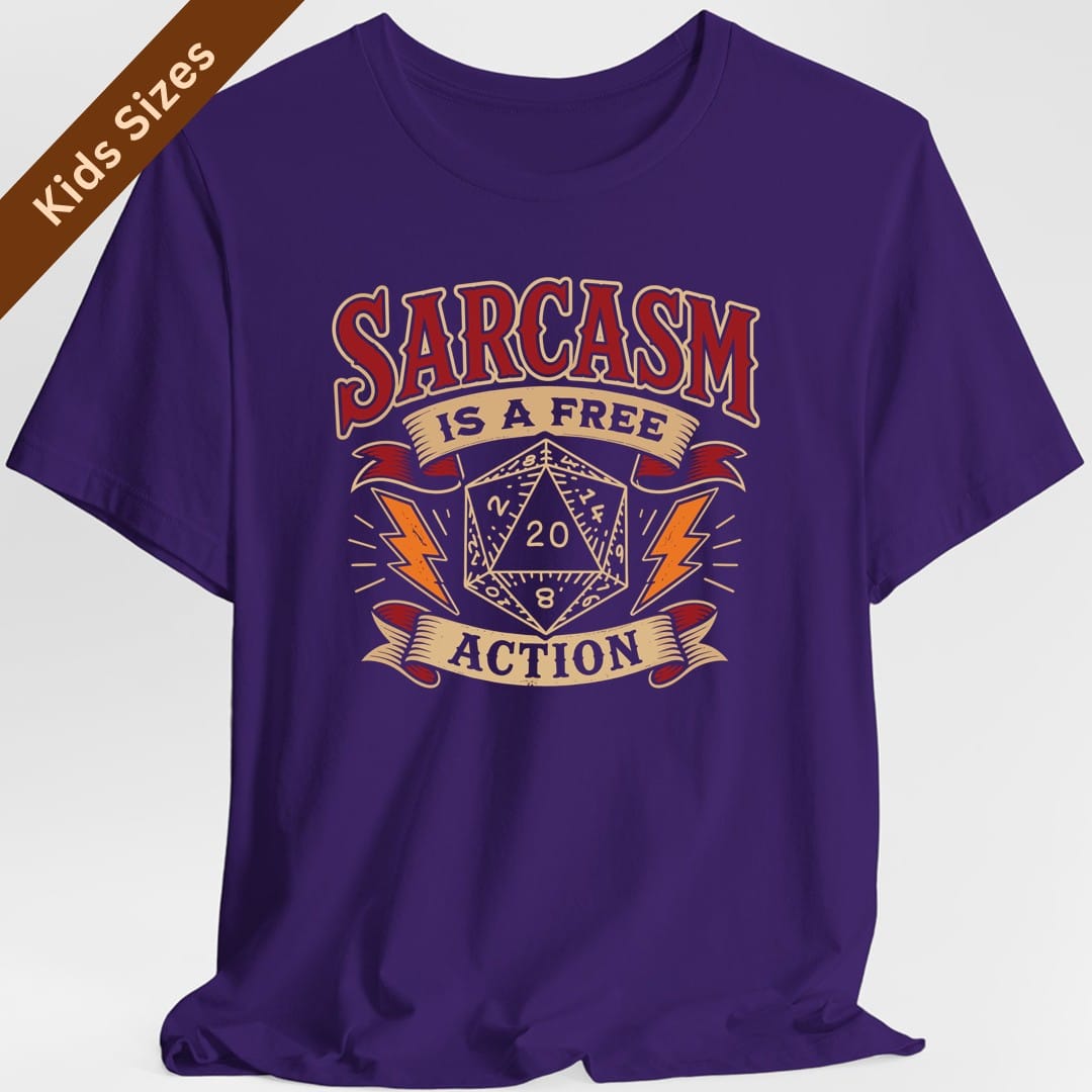 Sarcasm Is A Free Action Kids T-Shirt