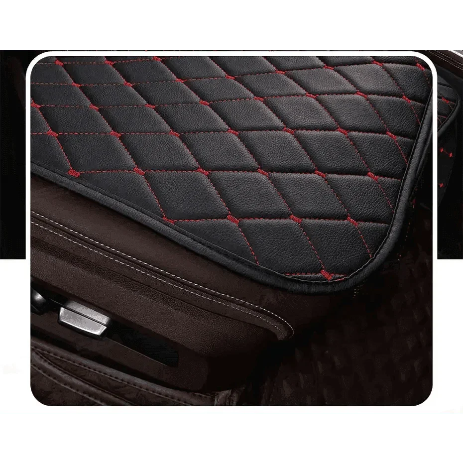 Black Quilted Leather Car Seat Covers