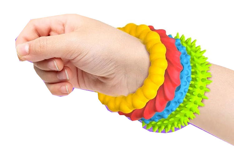 Ultimate Comfort Playsuit w Chewy Sensory Bracelet-YELLOW