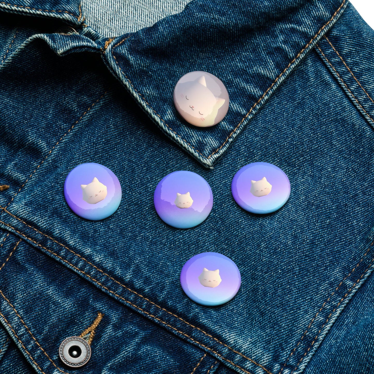 CalmCaressASMR Set of Pin Buttons