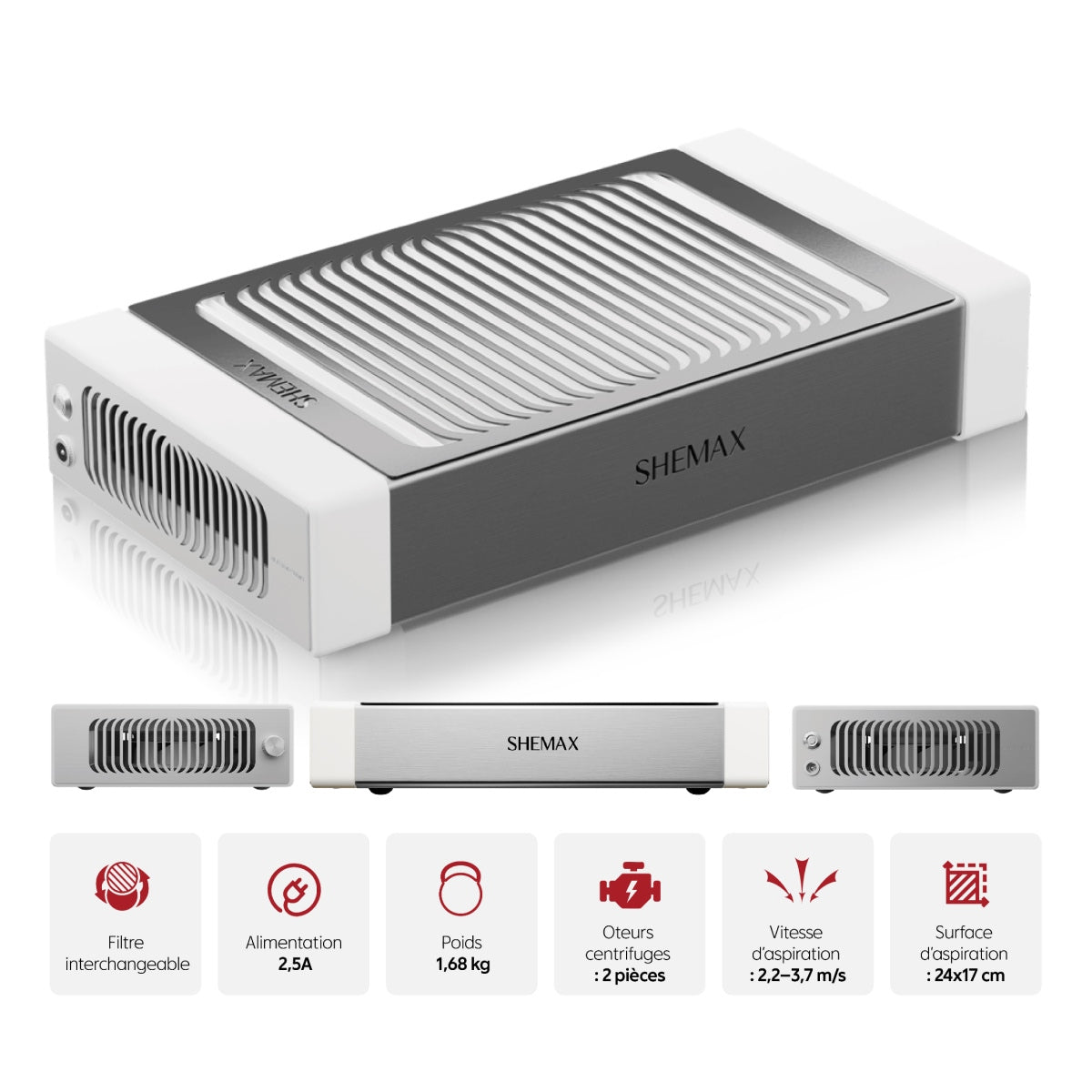 SHEMAX Style Pro White Nail Dust Collector