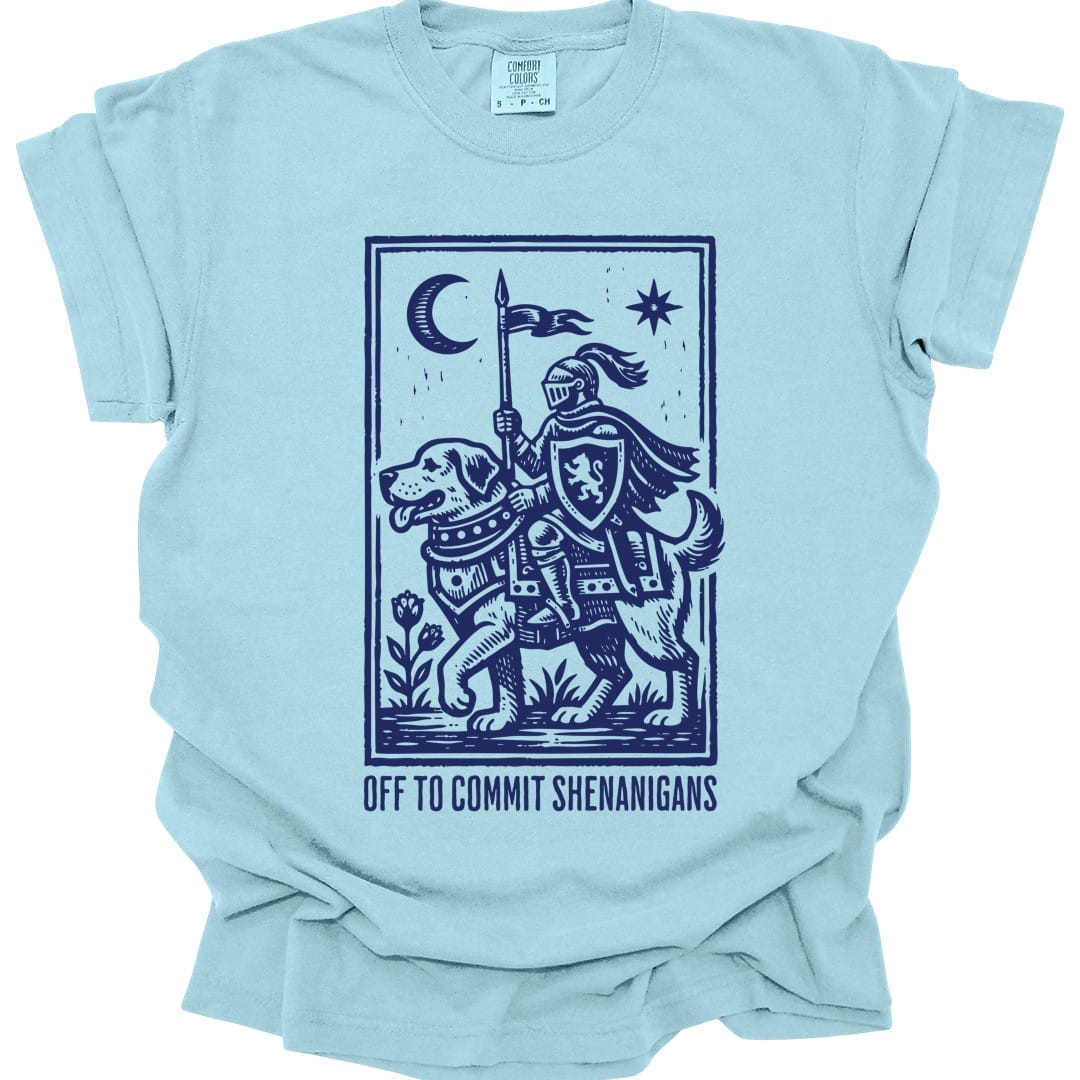 Shenanigans Knight Dog T-shirt - Comfort Colors