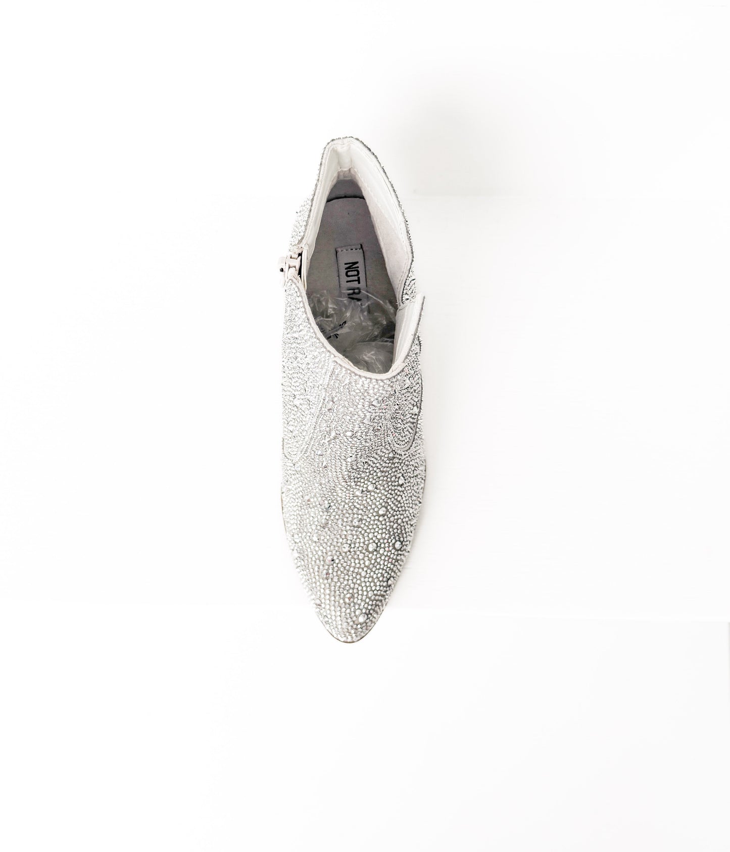 Botín Shine Star Rhinestone en plateado