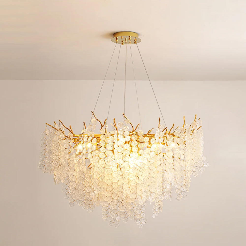 Candelabros de monedas de cristal de Shiro Noda