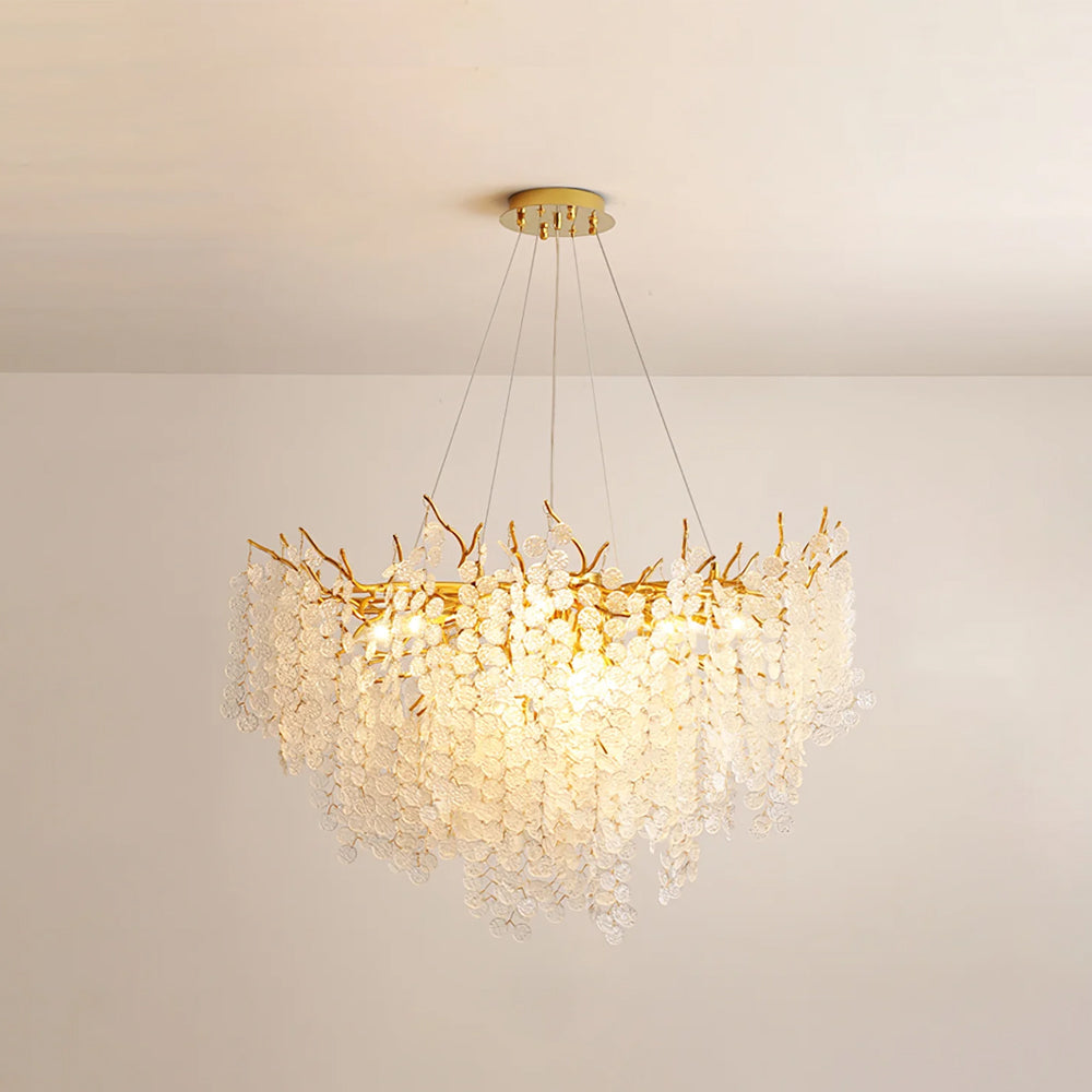 Candelabros de monedas de cristal de Shiro Noda