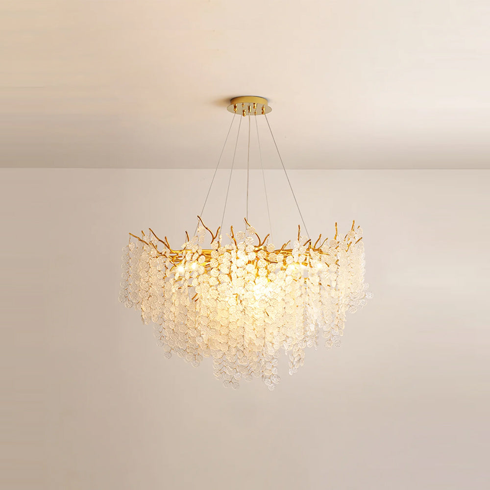 Candelabros de monedas de cristal de Shiro Noda