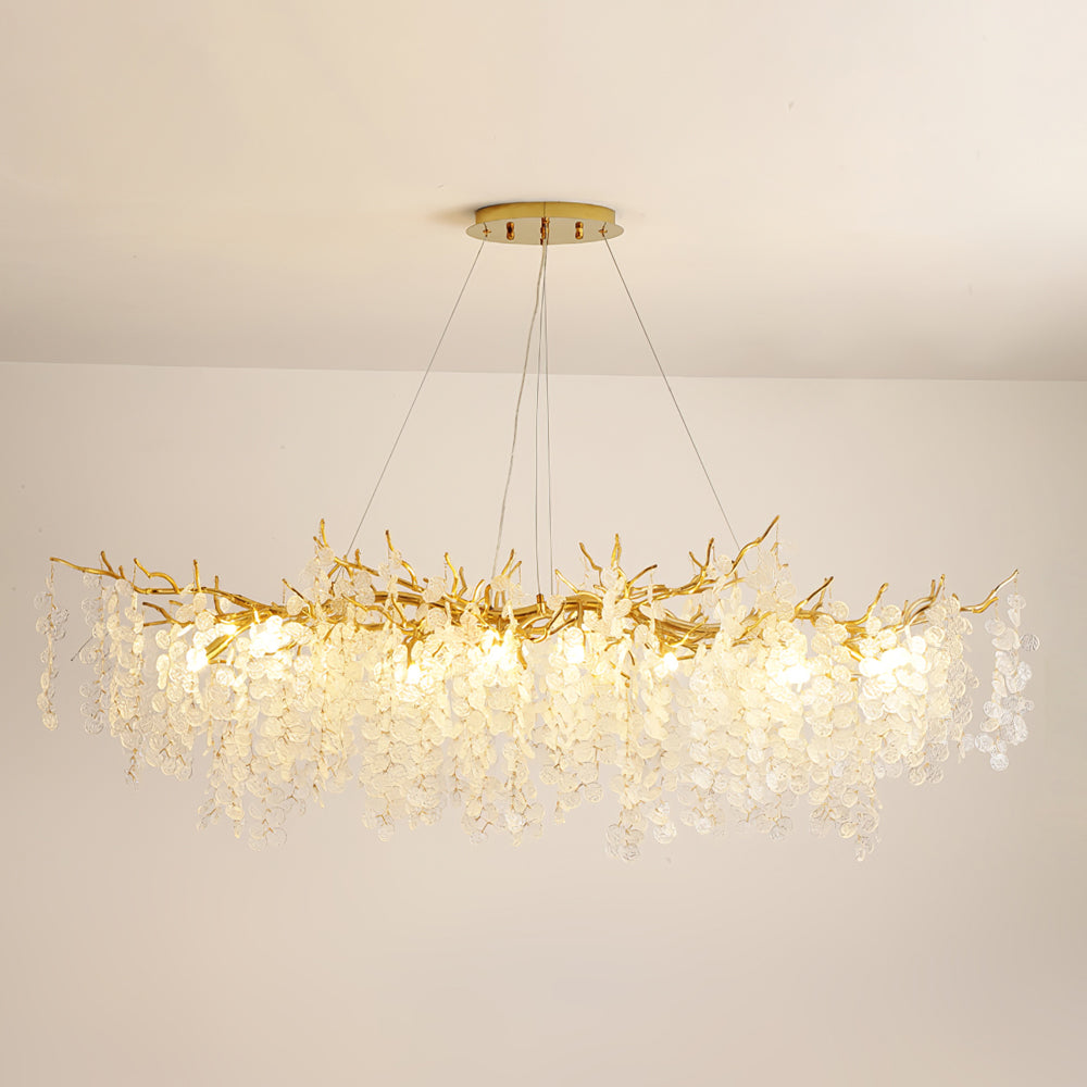Candelabros de monedas de cristal de Shiro Noda