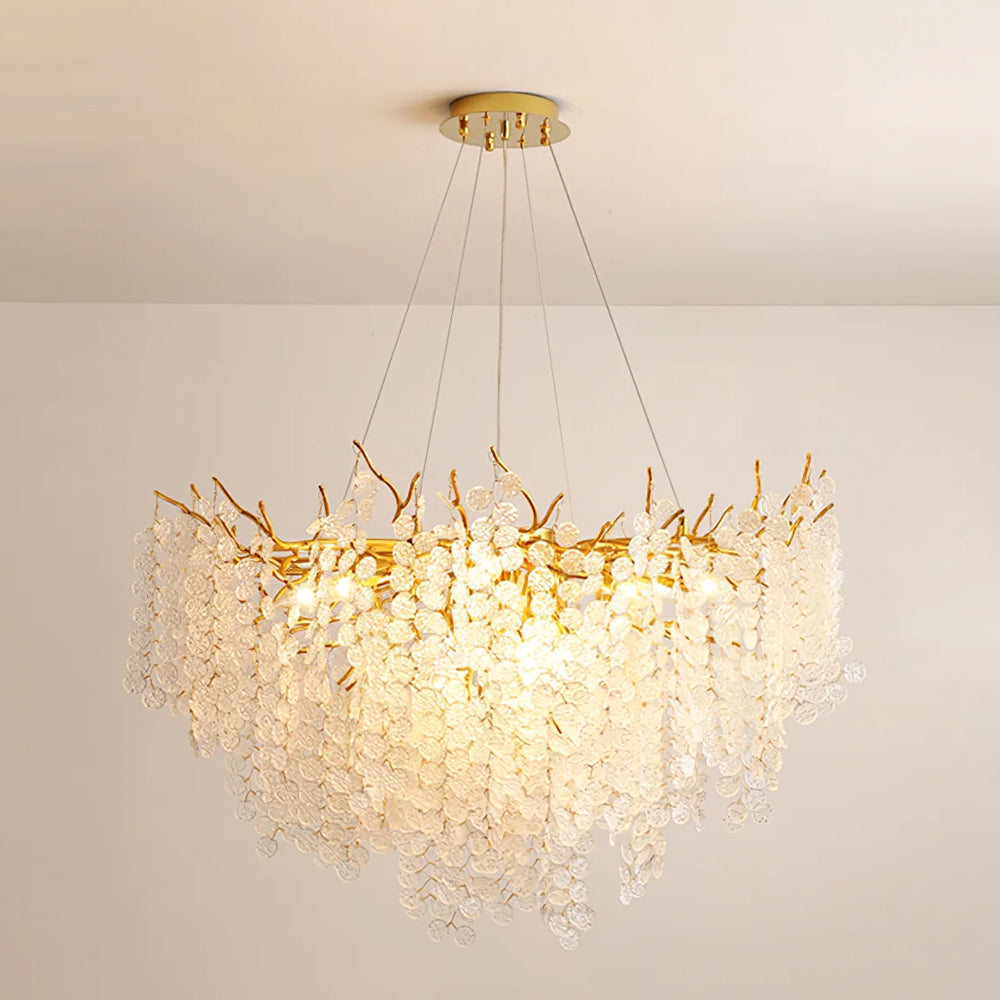Candelabros de monedas de cristal de Shiro Noda