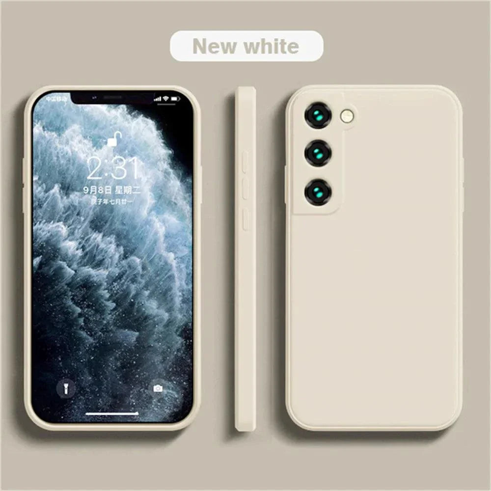 Luxury Silicone Case for Samsung Galaxy S24/S20/S21/S22/S23/Note 10/20 - Premium Liquid Protection & Sleek Design