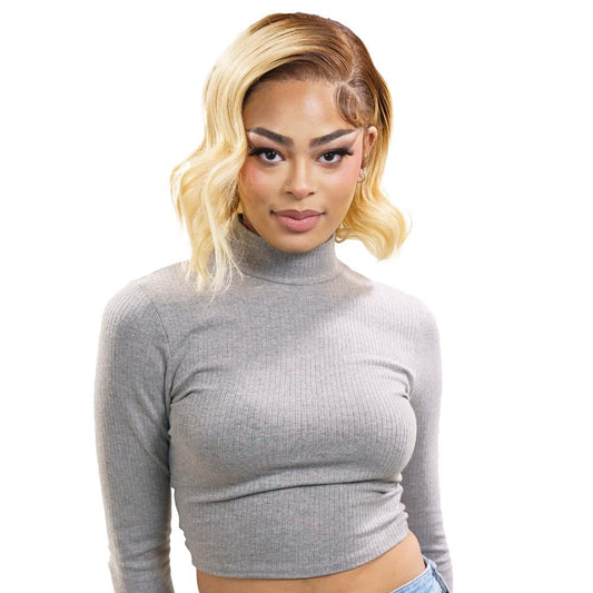 Peluca Bob de Cabello Humano 100% con Encaje Frontal Transparente 13x4 Shortbread