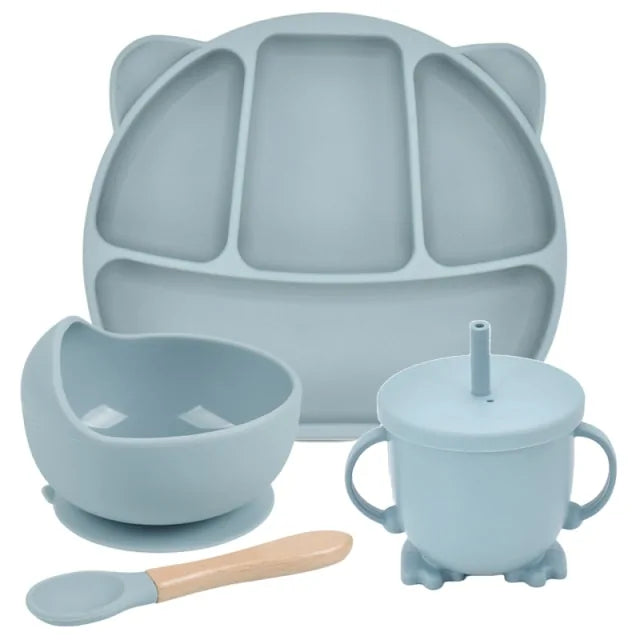 Silicone Baby Feeding Spoon Set - # BAGE21110006