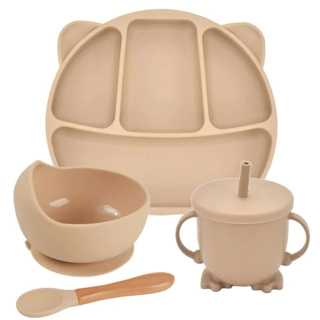 Silicone Baby Feeding Spoon Set - # BAGE21110006