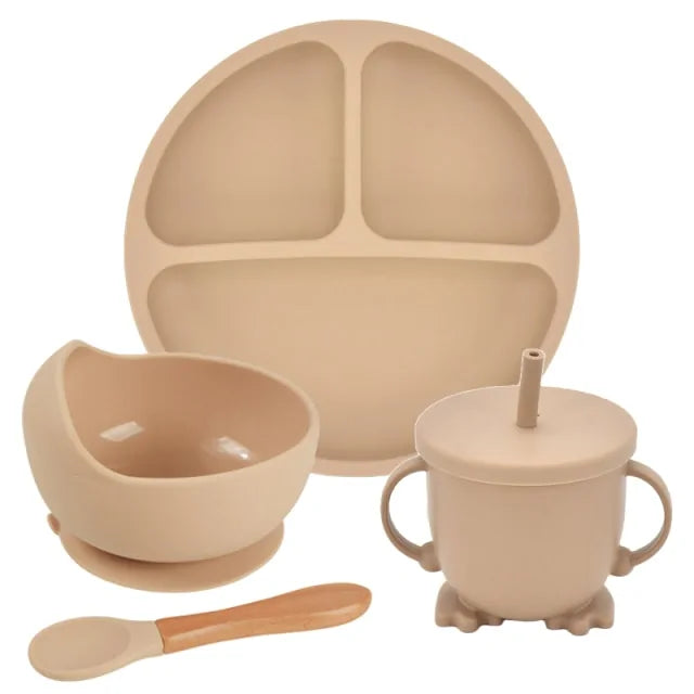 Silicone Baby Feeding Spoon Set - # BAGE21110006