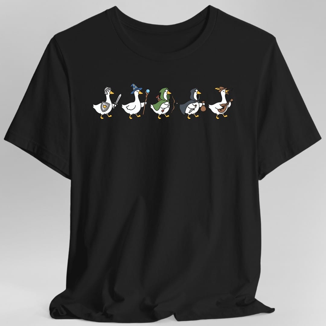Silly Goose Adventurers Funny D&D T-Shirt
