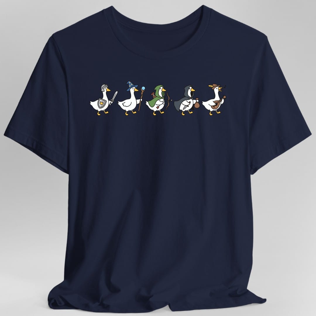 Silly Goose Adventurers Funny D&D T-Shirt