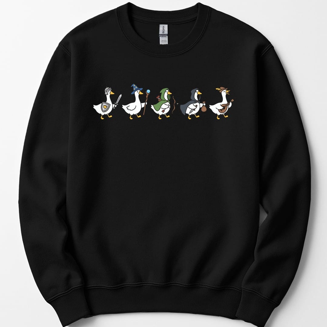 Silly Goose Adventurers Funny D&D Sweatshirt