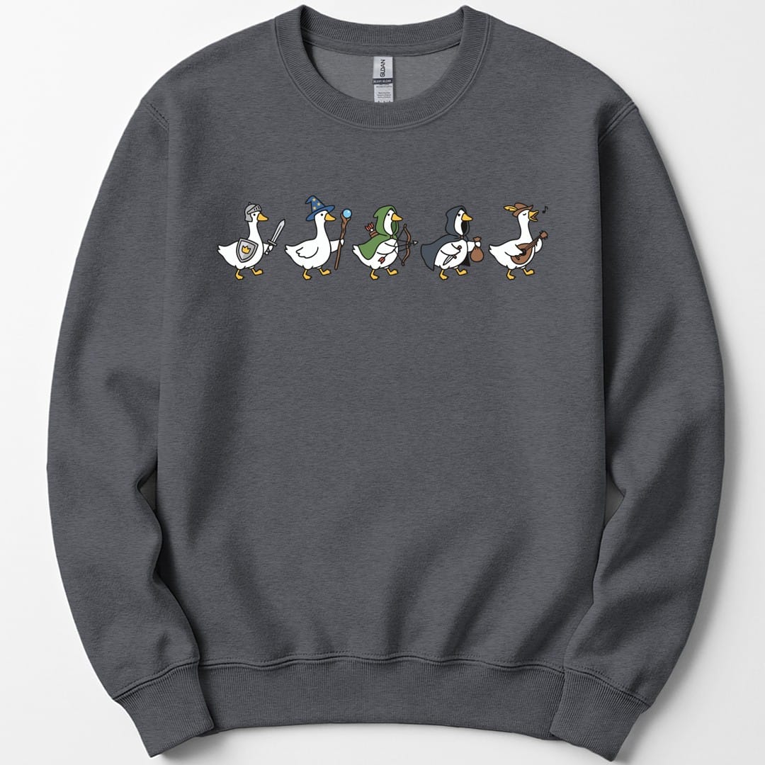 Silly Goose Adventurers Funny D&D Sweatshirt