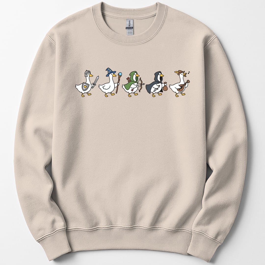 Silly Goose Adventurers Funny D&D Sweatshirt