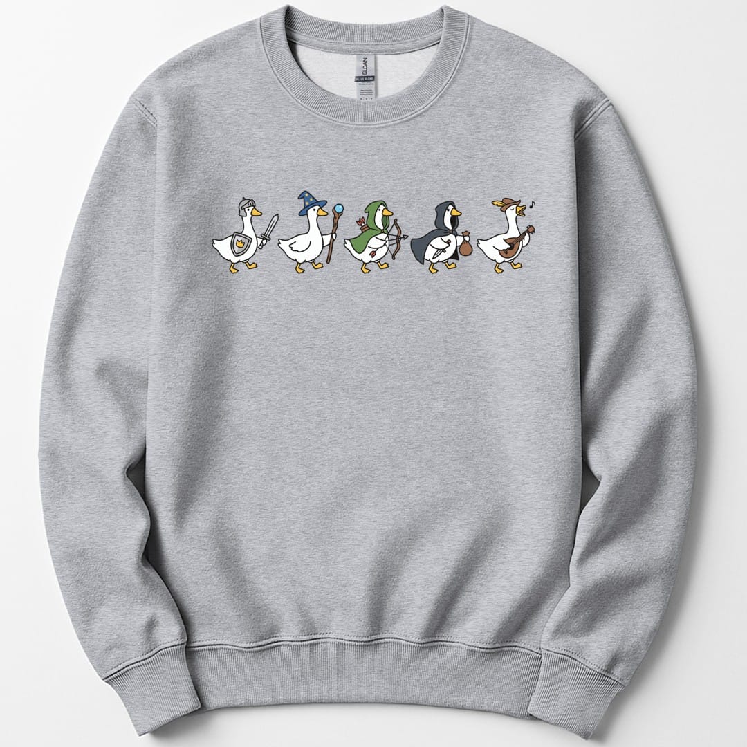 Silly Goose Adventurers Funny D&D Sweatshirt