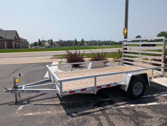 Silver Ox 7x12 Single Axle Aluminum Utility Trailer