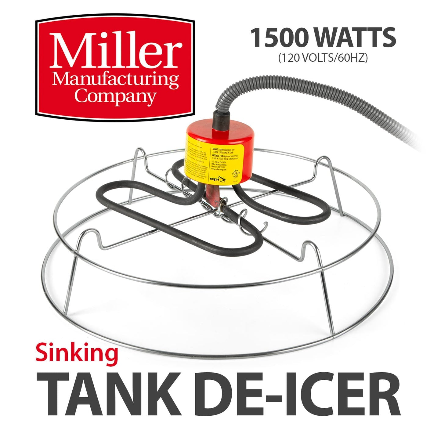 Descongelador de Tanques Sumergible, 1500 Watts